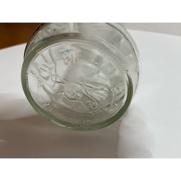 Anchor Hocking Planters Mr. Peanut Glass Jar w‎ Lid Wheat Pattern 1982 - Picture 4 of 4